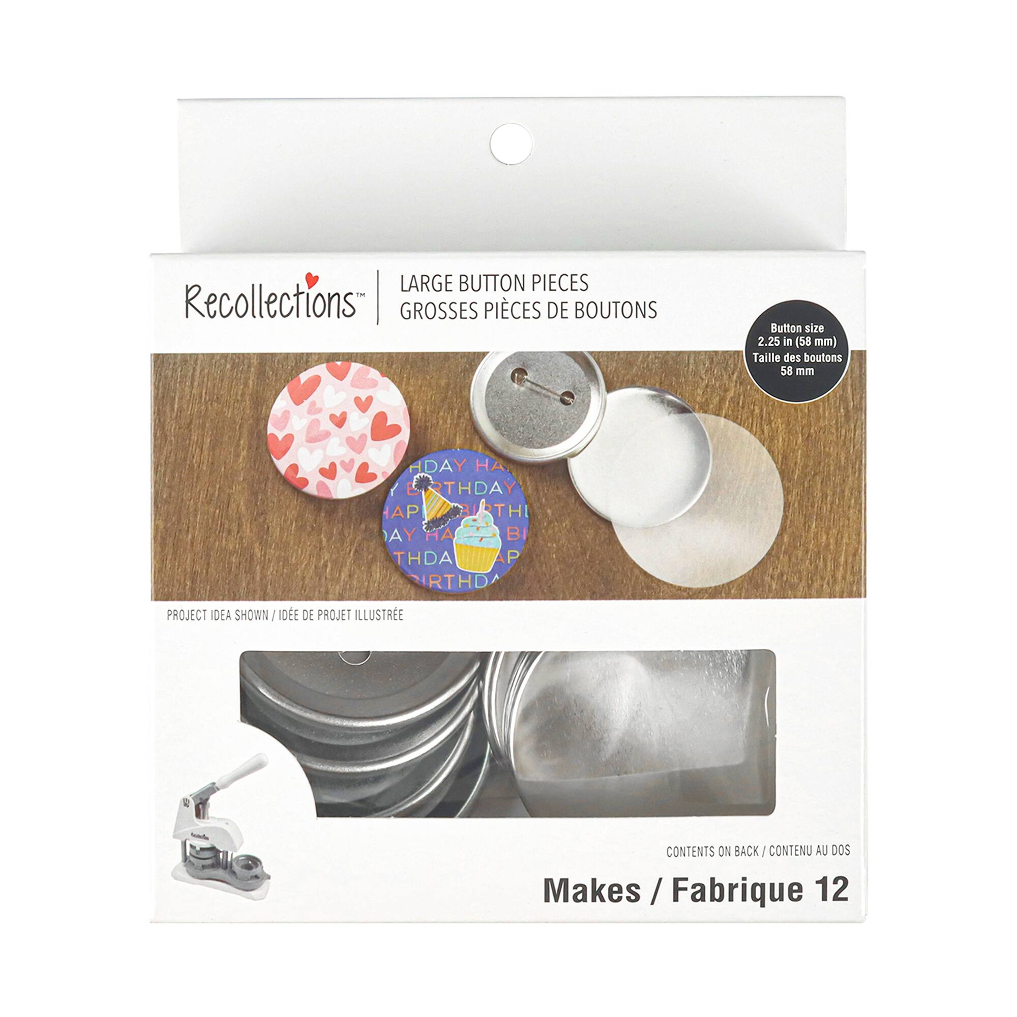 6 Pack: Large Button Pieces by Recollections™